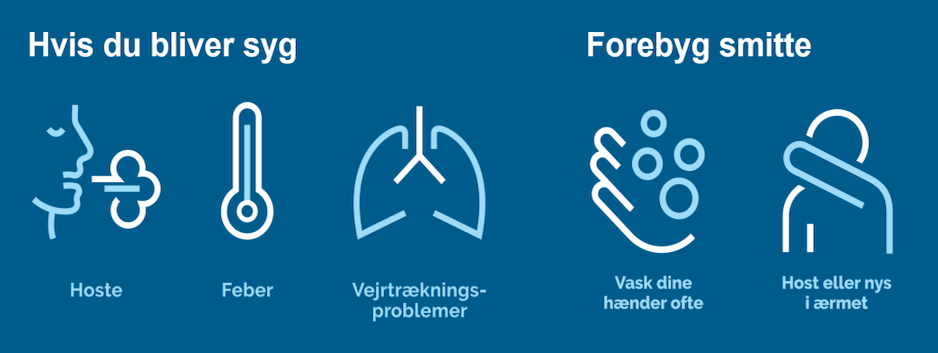Forebyg smitte fra coronavirus